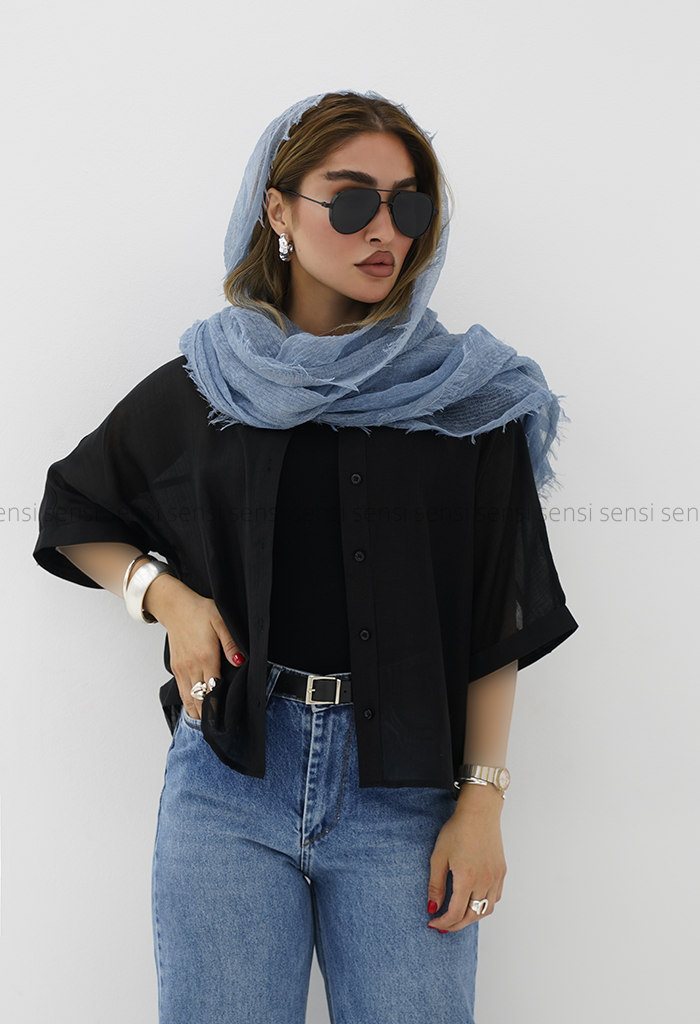 شومیز شیشه ای باکسی کد1006313